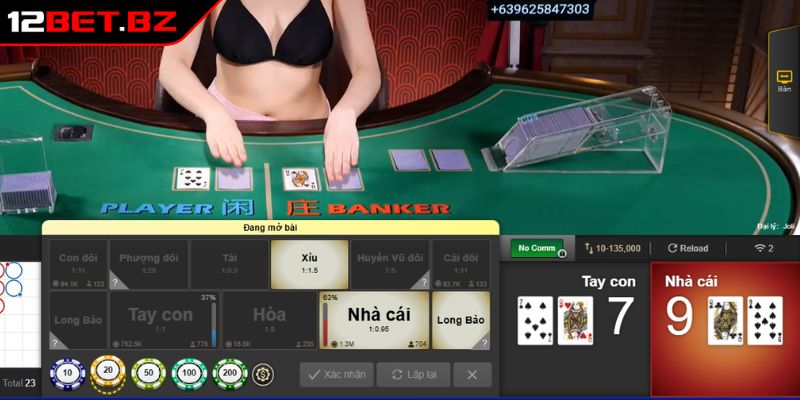 Baccarat 12BET - Luật Chơi Đơn Giản Và Chiến Thuật Hiệu Quả 1 Luật chơi Baccarat 12BET dễ hiểu, dễ thắng