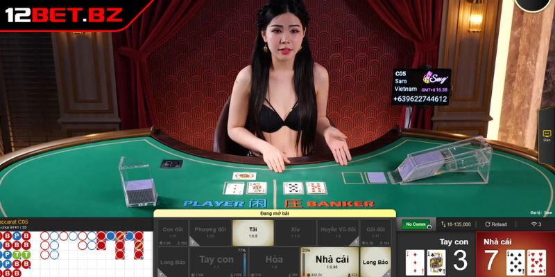 Baccarat 12BET - Luật Chơi Đơn Giản Và Chiến Thuật Hiệu Quả 3 Phương pháp cầu bệt dễ thắng