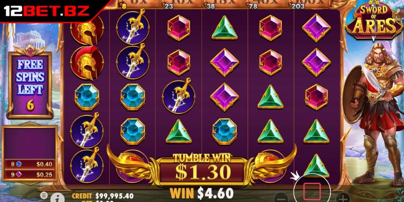 Nổ Hũ Pragmatic Play 12BET Sảnh Cược Đổi Thưởng Hấp Dẫn Nhất 2 Nổ hũ Pragmatic Play 12BET Sword Ares