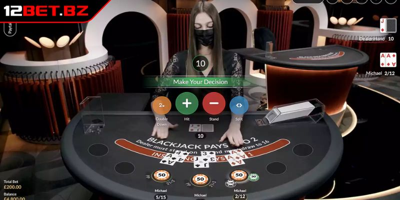 Blackjack 12BET - Hướng Dẫn Cách Chơi Và Bí Quyết Thắng Lớn 3 Tách số 8 để rút thêm